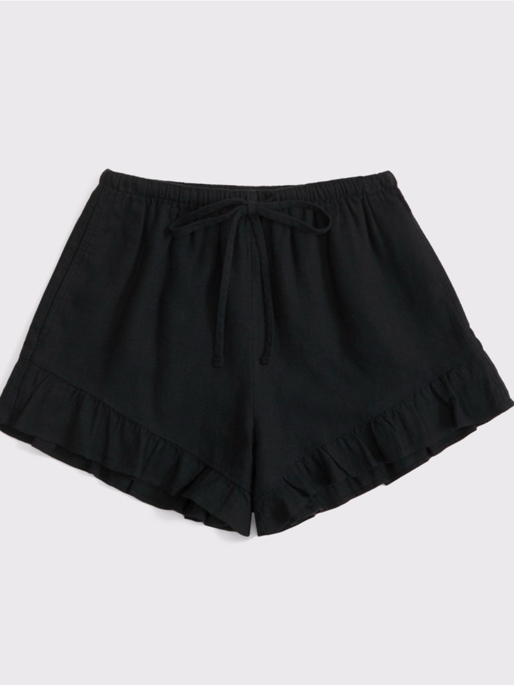 Linen-Blend Ruffle Pull-On Short - Picture 4 of 9